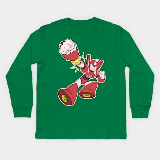 SUPER ROCKMAN Kids Long Sleeve T-Shirt